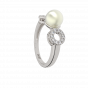 The Pearl Treat Gold Diamond Ring