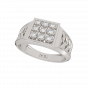 The Perfect Nine Gold Diamond Men's Ring
