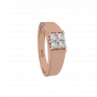 The Fashion Four Gold Diamond Men's Ring