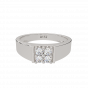 The Fashion Four Gold Diamond Men's Ring