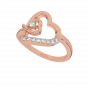 Dear Hearts Gold Diamond Heart Ring