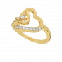 Dear Hearts Gold Diamond Heart Ring