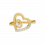 Dear Hearts Gold Diamond Heart Ring