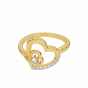 Dear Hearts Gold Diamond Heart Ring