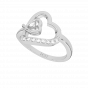 Dear Hearts Gold Diamond Heart Ring
