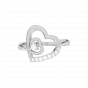 Dear Hearts Gold Diamond Heart Ring