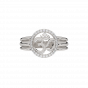 MSR001787CD Auspicious Om Halo Gold Diamond Ring