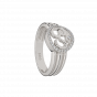 MSR001787CD Auspicious Om Halo Gold Diamond Ring