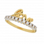Love Pop Gold Diamond Ring