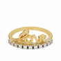 Love Pop Gold Diamond Ring