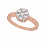 Purely Floral Gold Diamond Ring
