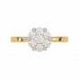 Purely Floral Gold Diamond Ring