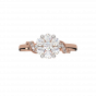 The Floral Treat Gold Diamond Ring
