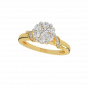 The Floral Treat Gold Diamond Ring