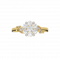 The Floral Treat Gold Diamond Ring