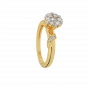 The Floral Treat Gold Diamond Ring