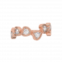 The Million Hearts Gold Diamond Heart Ring