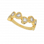 The Million Hearts Gold Diamond Heart Ring
