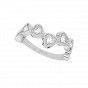The Million Hearts Gold Diamond Heart Ring