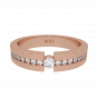 The Linear League Half Eternity Diamond Ring