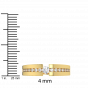 The Linear League Half Eternity Diamond Ring