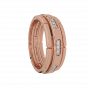 The Flames of Our Love Couple Band Diamond Ring For Her