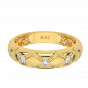The Golden Zig Zag Diamond Ring