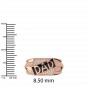 Best Dad Ever Gold Diamond Mens Ring