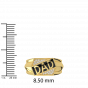 Best Dad Ever Gold Diamond Mens Ring