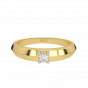 Solitaire Suave Gold Diamond Ring