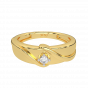 The Glitter Pop Gold Diamond Men's Ring