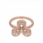 Dashing Petals Gold Diamond Ring