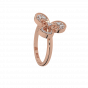 Dashing Petals Gold Diamond Ring