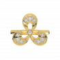Dashing Petals Gold Diamond Ring