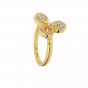 Dashing Petals Gold Diamond Ring