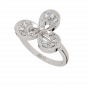 Dashing Petals Gold Diamond Ring