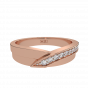 The Golden Tones Gold Diamond Ring