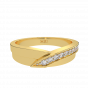 The Golden Tones Gold Diamond Ring