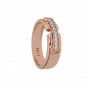 The Forever Bond Couple Band Gold Diamond Ring-1