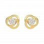 Centre De Fleurs Diamond Stud Earrings
