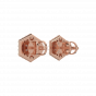 The Perfect Hexagon Diamond Stud Earrings