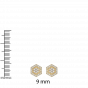 The Perfect Hexagon Diamond Stud Earrings