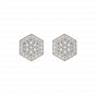The Perfect Hexagon Diamond Stud Earrings
