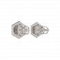 The Perfect Hexagon Diamond Stud Earrings