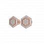 The Perfect Hexagon Diamond Stud Earrings