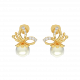 The Wholesome Gold Diamond & Pearl Earring