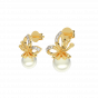 The Wholesome Gold Diamond & Pearl Earring