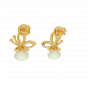 The Wholesome Gold Diamond & Pearl Earring