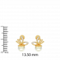 The Wholesome Gold Diamond & Pearl Earring