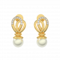 The Flying Pearls Gold Diamond & Pearl Earring